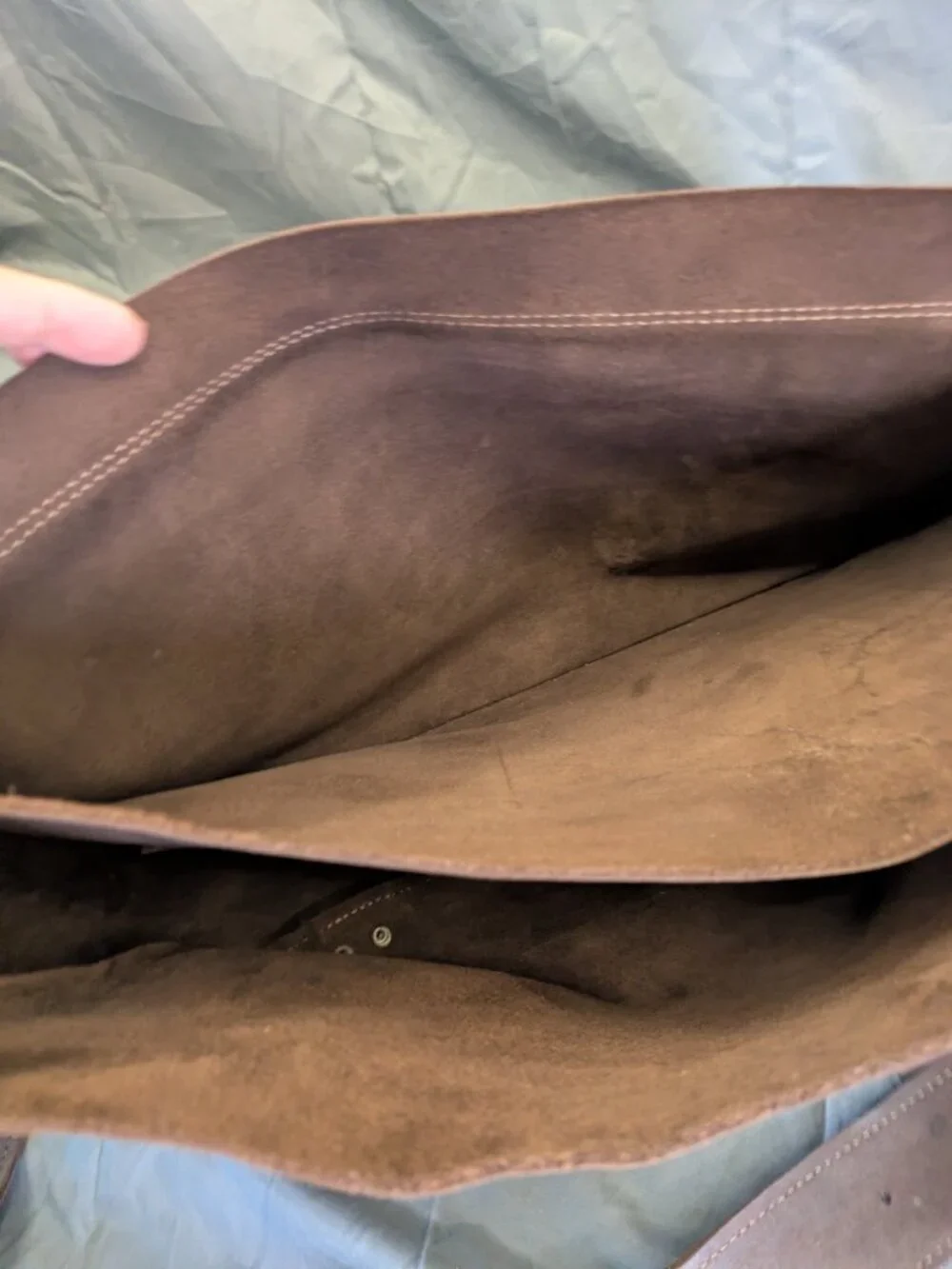 Leather Messenger/Laptop Bag